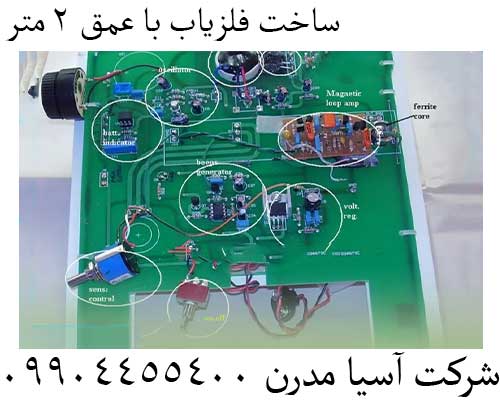 ساخت فلزیاب با عمق ۲ متر09904455400